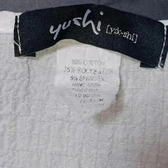 Yushi 3/4  sleeve ,cotton blend blouse. Ladies size XL - Picture 3 of 5